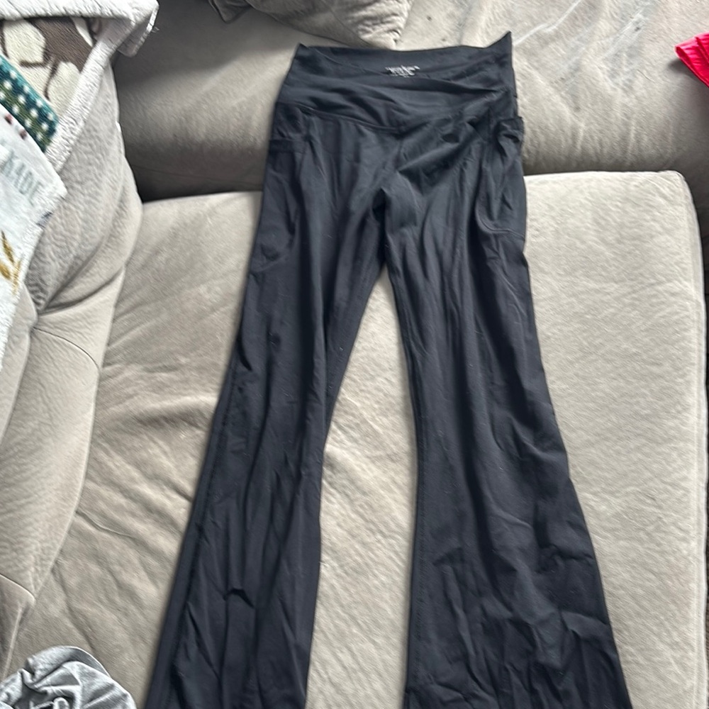 Black Flared Yoga Pants